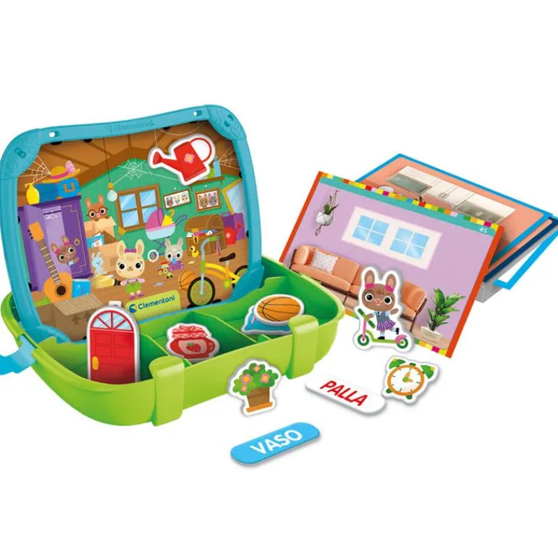 CLEMENTONI Maletín Magnético mi Casa- Juegos Y Juguetes Educativos