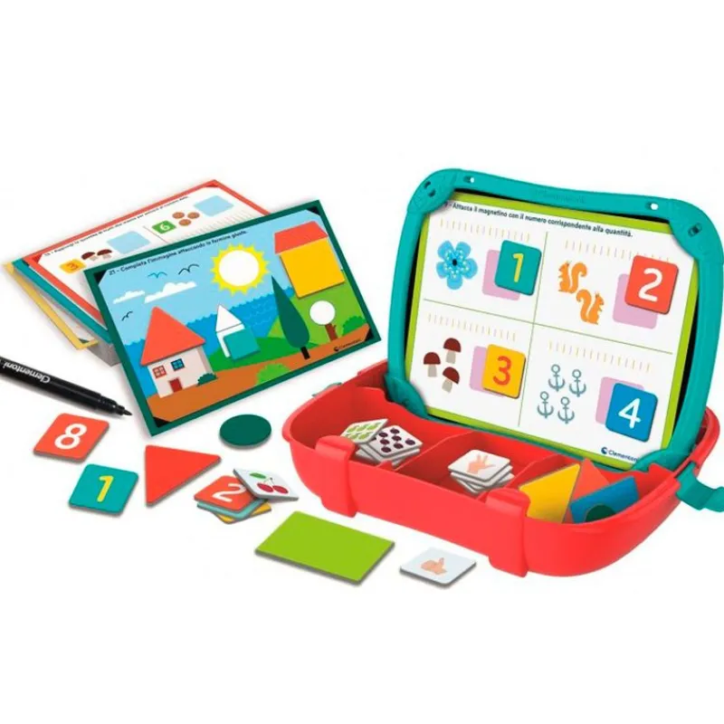 CLEMENTONI Juegos Y Juguetes Educativos|Maletín Números y Formas