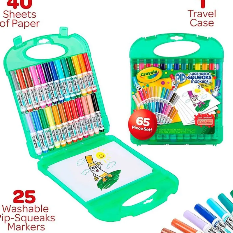 CRAYOLA Maletín Rotuladores Lavables- Manualidades