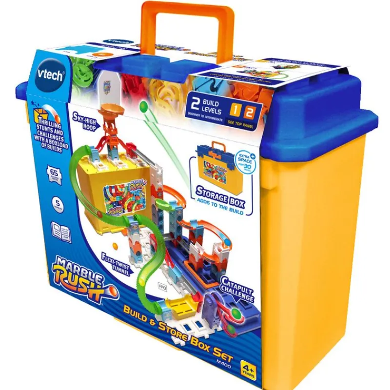 VTECH Puzzles Y Construcciones|Primera Infancia Y Preescolar|Marble Rush Storage Box Circuito Canicas
