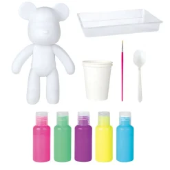 TOY PARTNER Manualidades|Marbleous Bear Crea tu Oso de Colores Neón