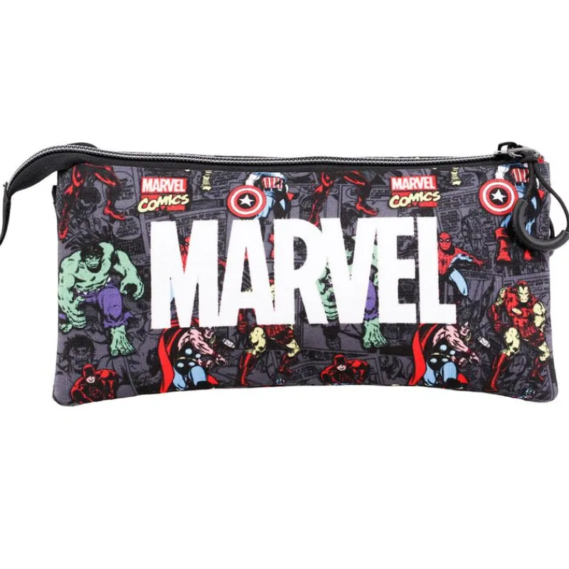 KARACTERMANIA Marvel Portatodo Triple- Escolar