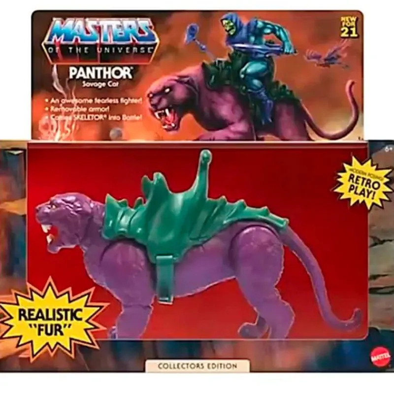 MATTEL Masters del Universo Panthor Edición Coleccionista- Figuras Y Figuras De Acción