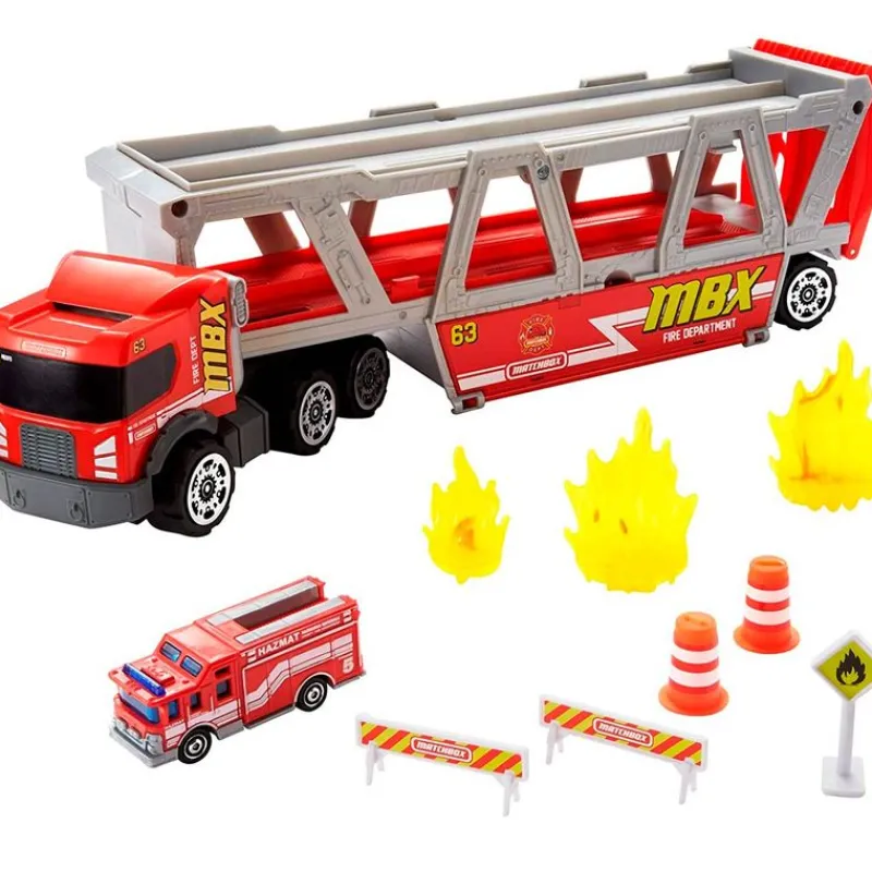 MATTEL Matchbox Camión Bomberos Rescate Fuego- Vehículos, Trenes Y Parkings