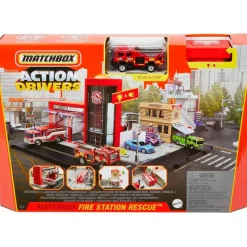 MATTEL Matchbox Estación de Bomberos- Vehículos, Trenes Y Parkings