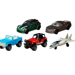 MATTEL Vehículos, Trenes Y Parkings|Matchbox Pack 5 Coches Surtidos