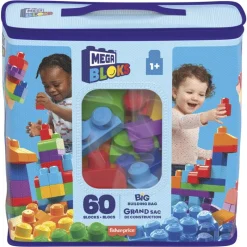 MEGABLOKS Puzzles Y Construcciones|Mega Bloks bolsa clásica 60 piezas