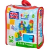 MEGABLOKS Mega Bloks First Builders ECO Bolsa 1, 2, 3 …¡Números!- Puzzles Y Construcciones