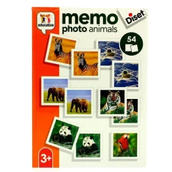DISET Memo Photo Animals- Juegos Y Juguetes Educativos