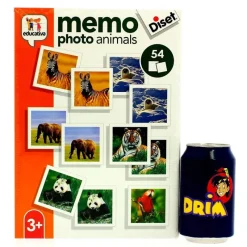 DISET Memo Photo Animals- Juegos Y Juguetes Educativos
