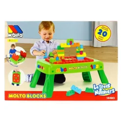 MOLTO Puzzles Y Construcciones|Primera Infancia Y Preescolar|Mesa Bloques 20 Piezas