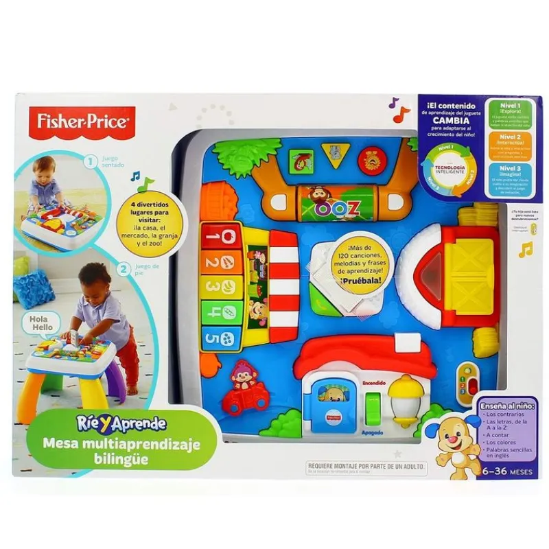 FISHER PRICE Primera Infancia Y Preescolar|Mesa Multiaprendizaje Bilingüe