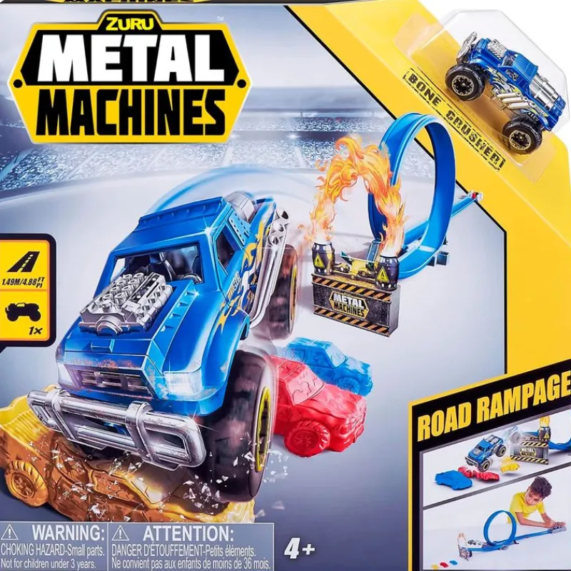 ZURU Metal Machines Pista Road Rampage- Vehículos, Trenes Y Parkings