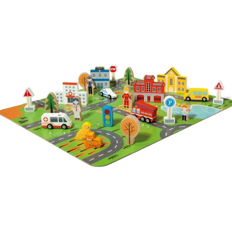 MOLTO Mi Primera Ciudad de Madera- Juegos De Madera