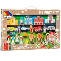 MOLTO Mi Primera Ciudad de Madera- Juegos De Madera