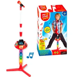 DRIM DISCOUNT Instrumentos Musicales|Micrófono Infantil con Stand y Funciones