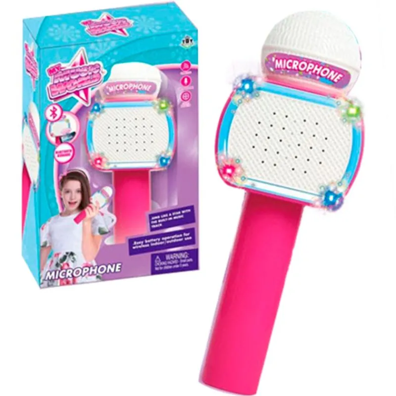 DRIM DISCOUNT Instrumentos Musicales|Micrófono Karaoke Bluetooth Rosa