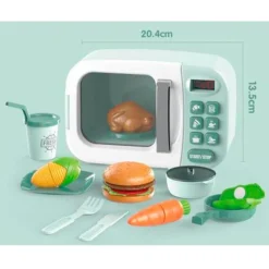 DRIM DISCOUNT Microondas Infantil con Accesorios- Juegos Y Juguetes De Imitación