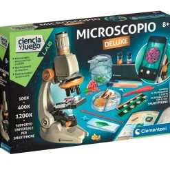 CLEMENTONI Microscopio Deluxe- Juegos Y Juguetes Educativos