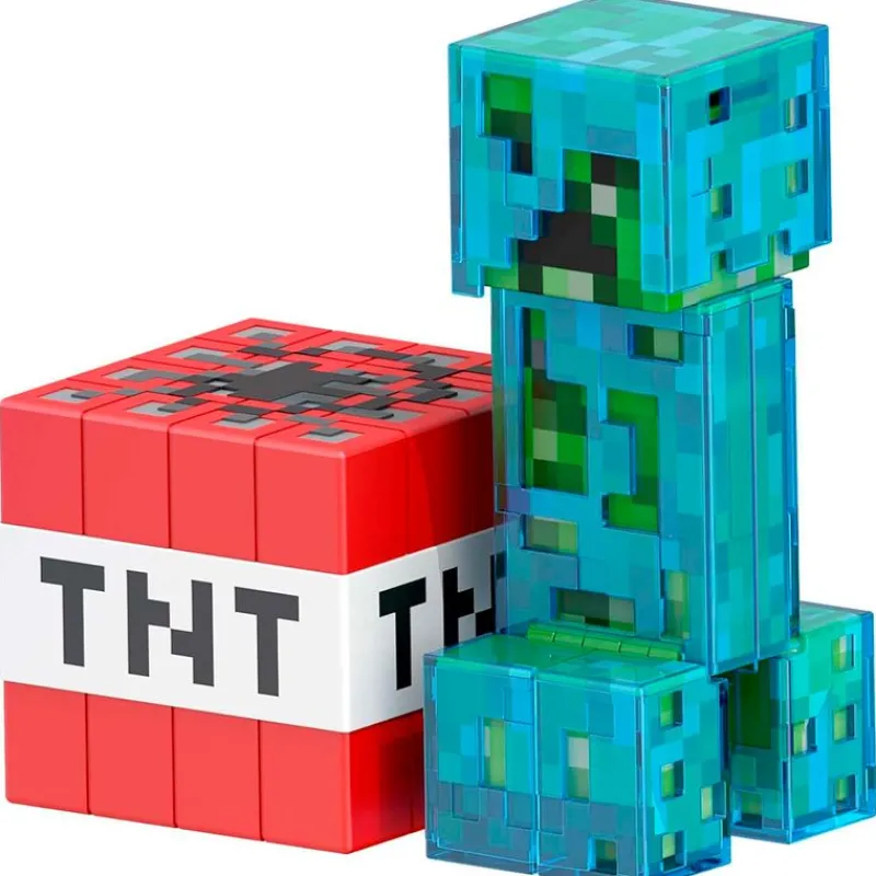 MATTEL Minecraft Creeper Nivel Diamante- Figuras Videojuegos|Figuras Y Figuras De Acción