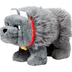MATTEL Minecraft Dennis el Lobo Peluche 20 cm- Peluches|Primera Infancia Y Preescolar