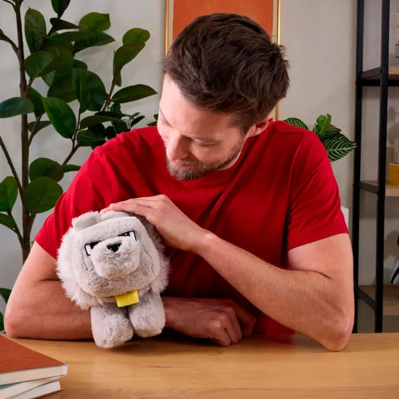 MATTEL Minecraft Dennis el Lobo Peluche 20 cm- Peluches|Primera Infancia Y Preescolar