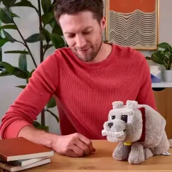 MATTEL Figuras Videojuegos|Primera Infancia Y Preescolar|Minecraft Dennis el Lobo Peluche Interactivo