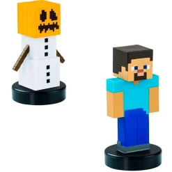 BIZAK Minecraft Figura Pack 2 Surtida- Figuras Videojuegos|Figuras Y Figuras De Acción