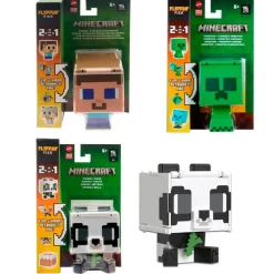 MATTEL Figuras Videojuegos|Figuras Y Figuras De Acción|Minecraft Flippin Figs Figura Surtida