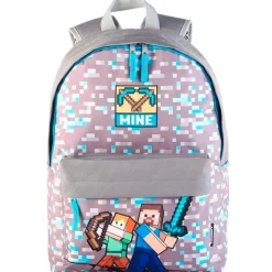 SELECCION DRIM Escolar|Minecraft Mochila Mine 42 cm Adaptable