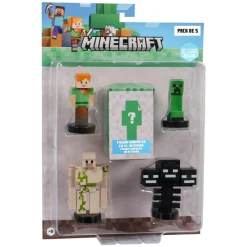 BIZAK Minecraft Pack 5 Figuras Surtido- Figuras Y Figuras De Acción