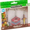 BIZAK Otros Merchandising|Figuras Y Figuras De Acción|Minecraft Pack Llaveros Arma Surtido