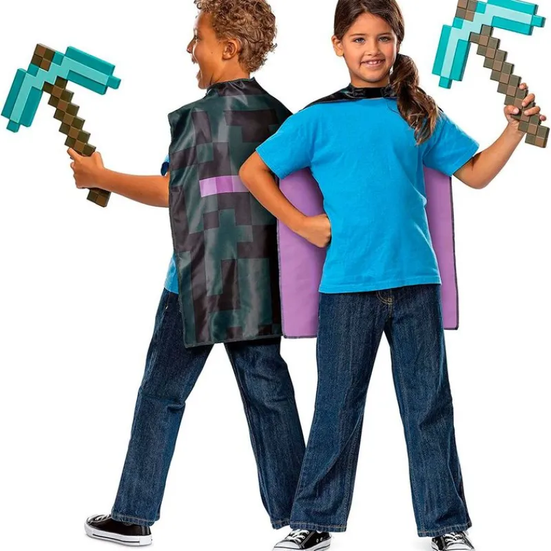 JAKKS PACIFIC Disfraces Y Complementos|Disfraces Y Complementos|Minecraft Pack Pico + Capa