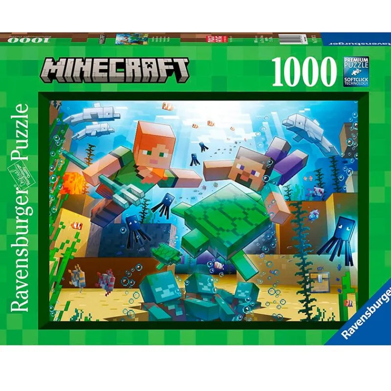 RAVENSBURGER Puzzles Y Construcciones|Minecraft Puzzle 1000 Piezas