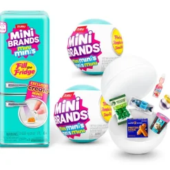 ZURU Mini Brands Nevera + 2 Bolas- Muñecas