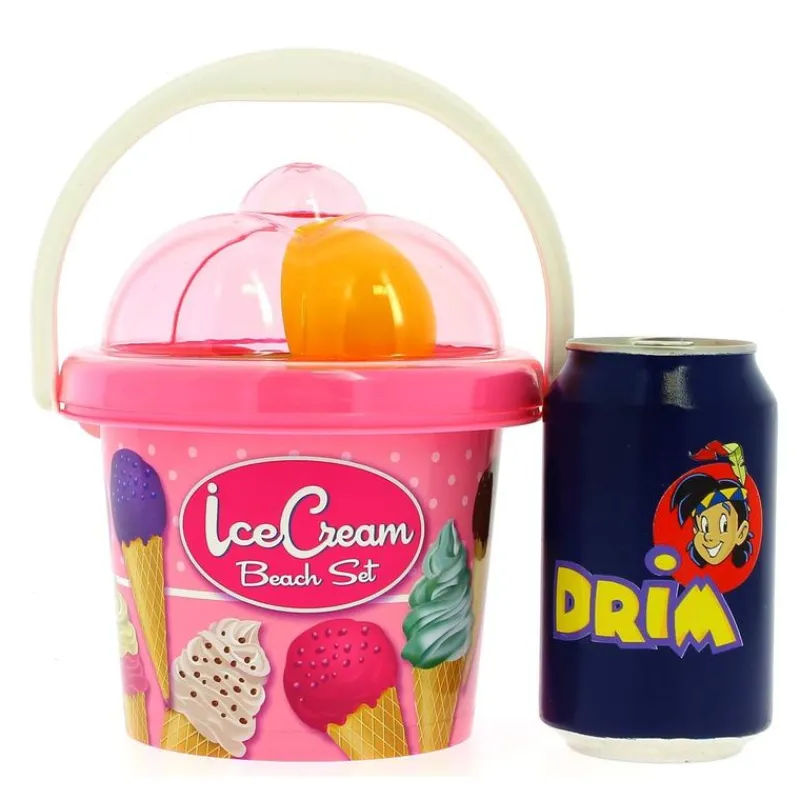 ANDRONI GIOCATTOLI Aire Libre|Mini Cubo de Playa Helado Rosa