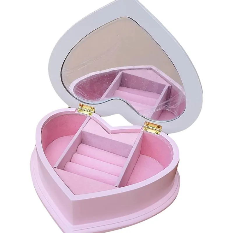 KIDS EUROSWAN Juegos De Madera|Ropa Y Complementos|Minnie Mouse Joyero Madera Corazón