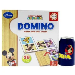 EDUCA Juegos Y Juguetes Educativos|Juegos De Mesa|Minnie/Mickey Domino 28 Piezas