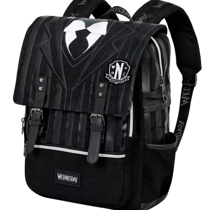 KARACTERMANIA Escolar|Miércoles Mochila Oxford Uniforme