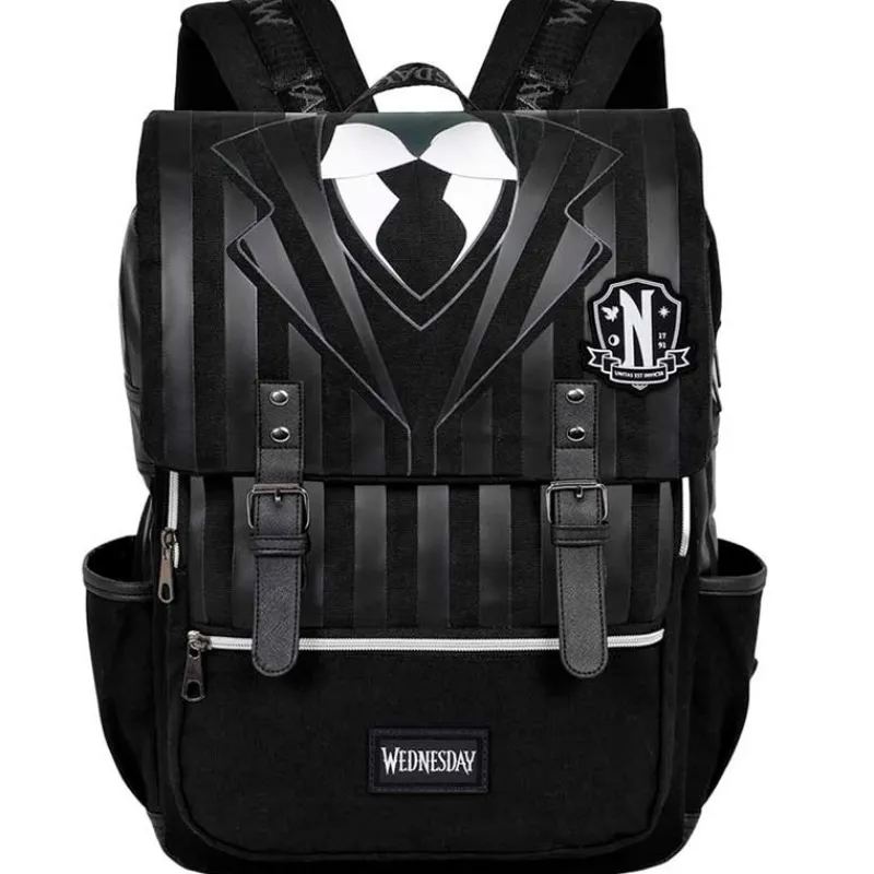 KARACTERMANIA Escolar|Miércoles Mochila Oxford Uniforme
