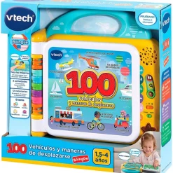 VTECH Juegos Y Juguetes Educativos|Primera Infancia Y Preescolar|Mis Primeras 100 Palabras Bilingüe Vehículos