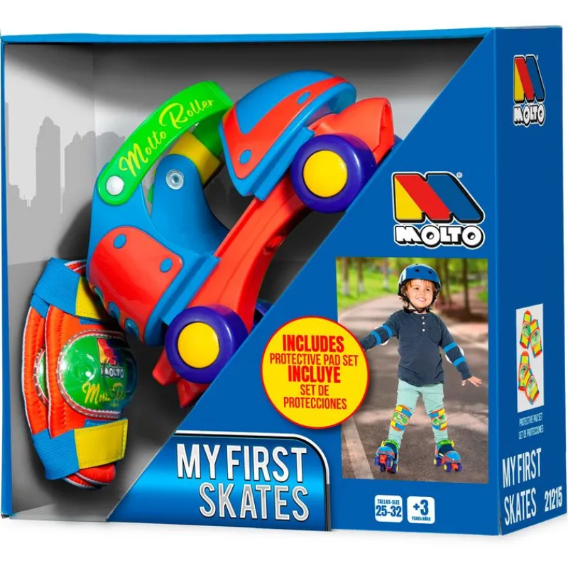 MOLTO Mis Primeros Patines Azul- Bicicletas, Correpasillos Y Triciclos