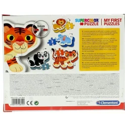 CLEMENTONI Puzzles Y Construcciones|Mis Primeros Puzzles Animalitos Salvajes