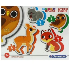 CLEMENTONI Mis Primeros Puzzles Animales del Bosque- Puzzles Y Construcciones