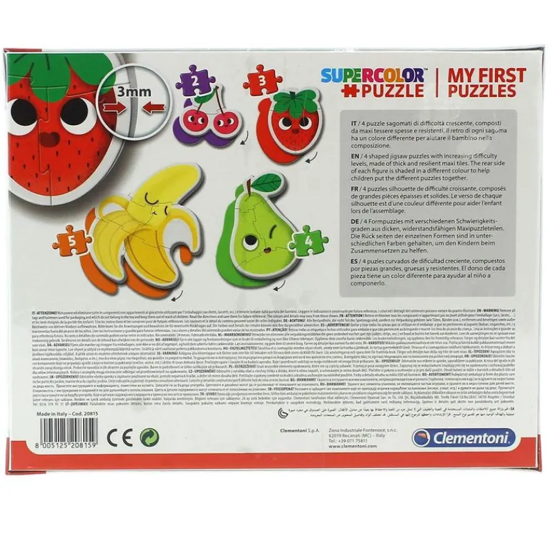 CLEMENTONI Puzzles Y Construcciones|Mis Primeros Puzzles Fruta y Verdura