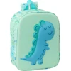 SAFTA Mochila Escolar Dinosaurio Menta- Escolar