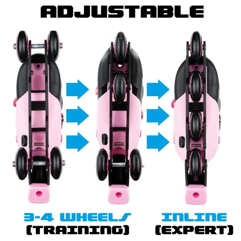 MOLTO Bicicletas, Correpasillos Y Triciclos|Roller Patines 4 en Línea Rosa