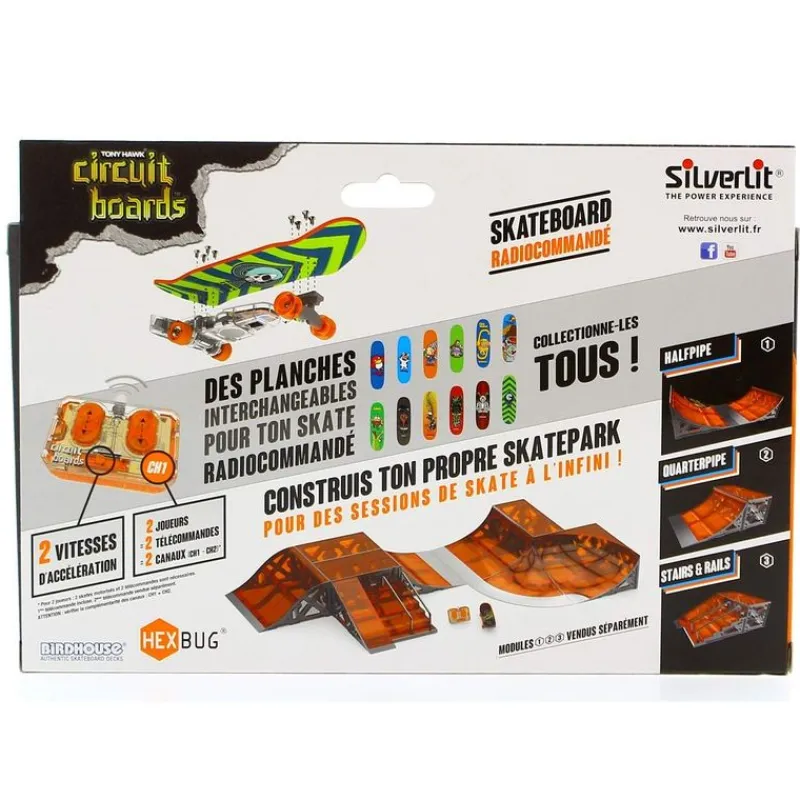 SILVERLIT Vehículos, Trenes Y Parkings|Monopatín Dedo RC Halcón con Cruz