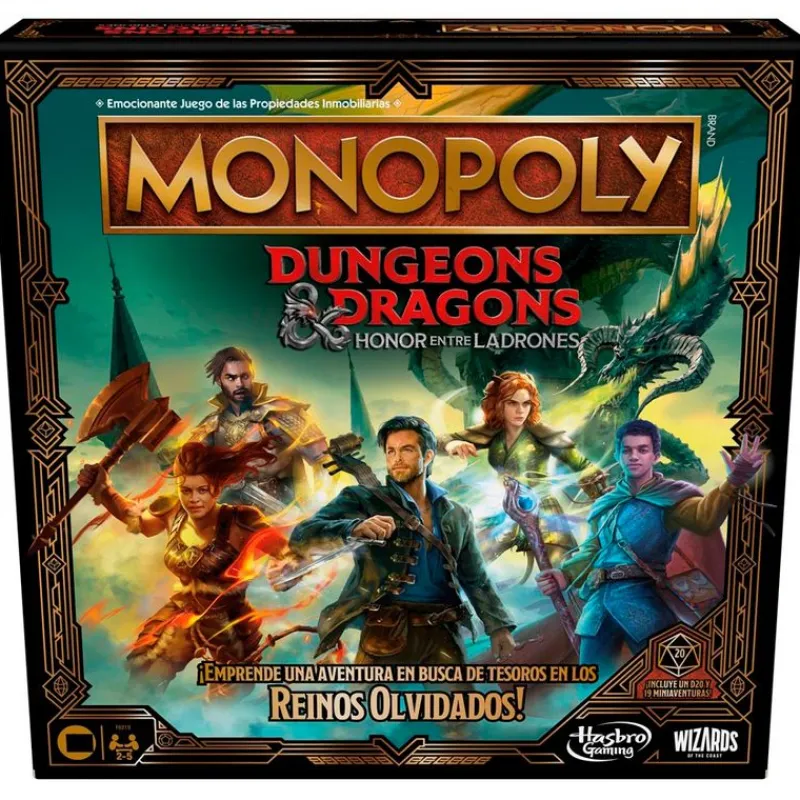 HASBRO Monopoly Dungeon & Dragons- Juegos De Mesa