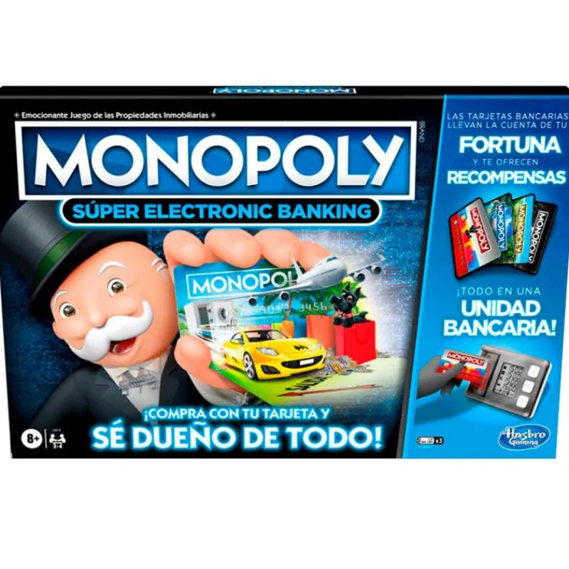 HASBRO Juegos De Mesa|Monopoly Súper Electronic Banking